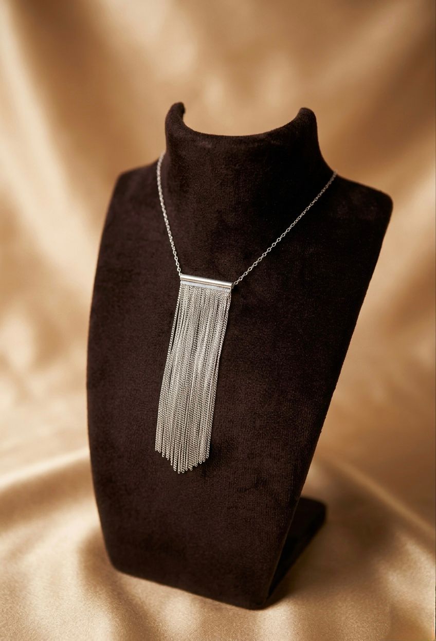 Silver Tassel Necklace