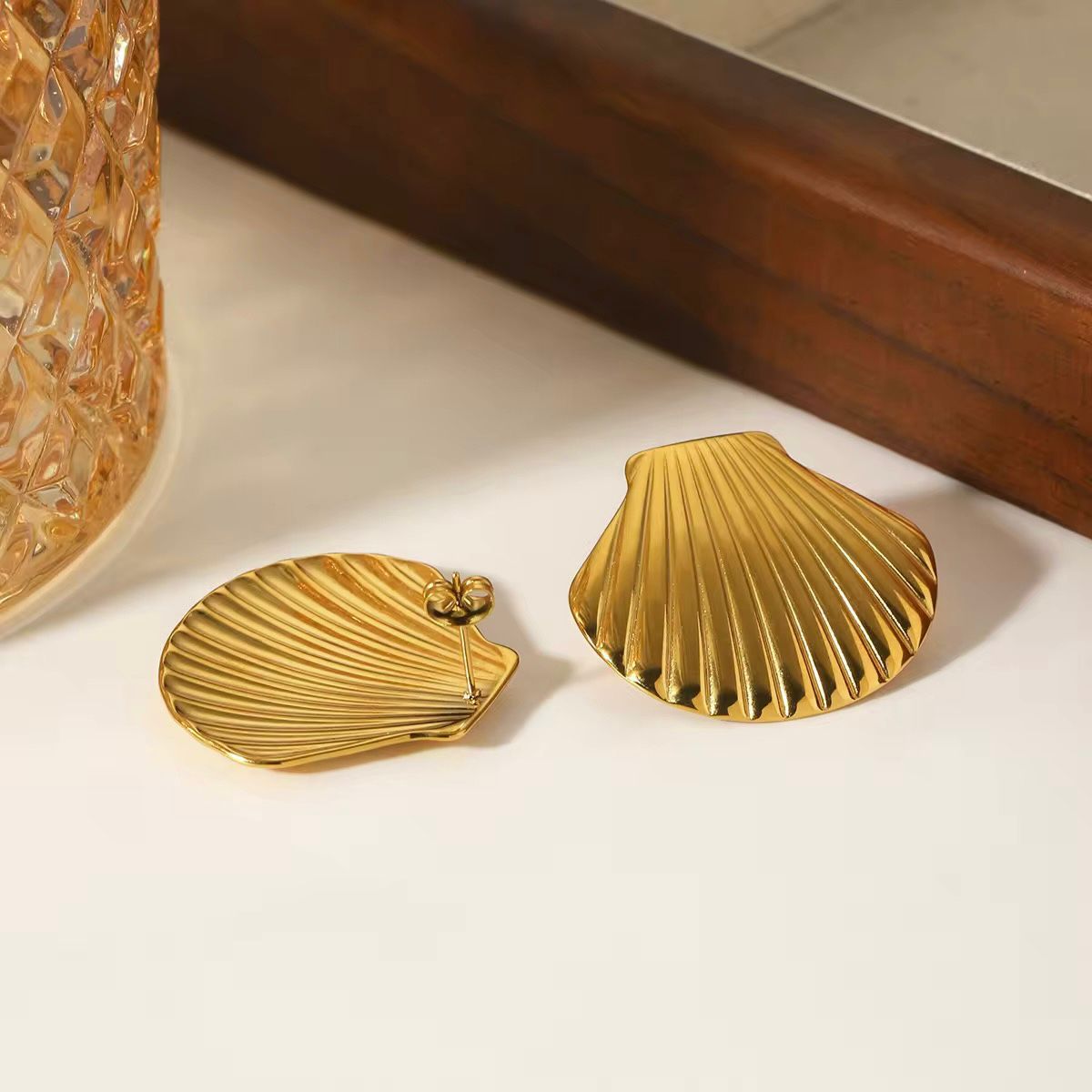 Statement Shell Studs