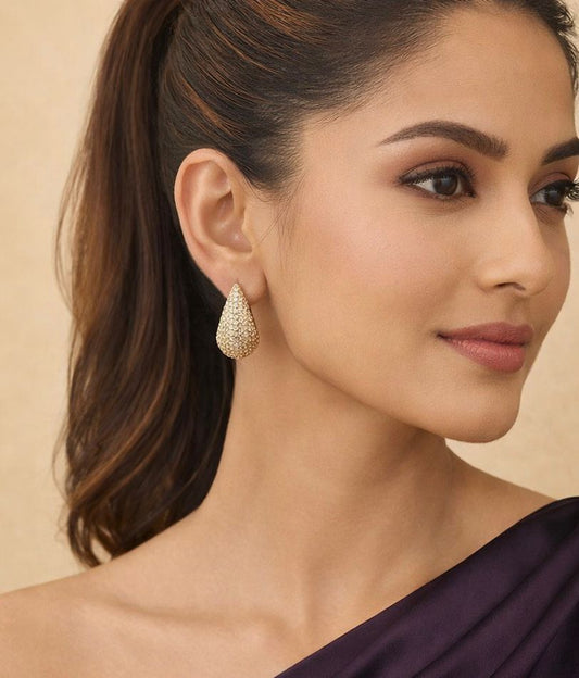 Zircon Water Drop Studs