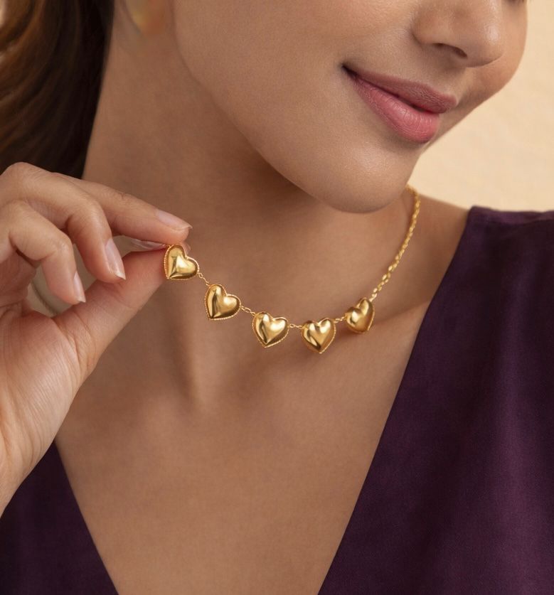 Smooth Little Hearts Jewellery Set