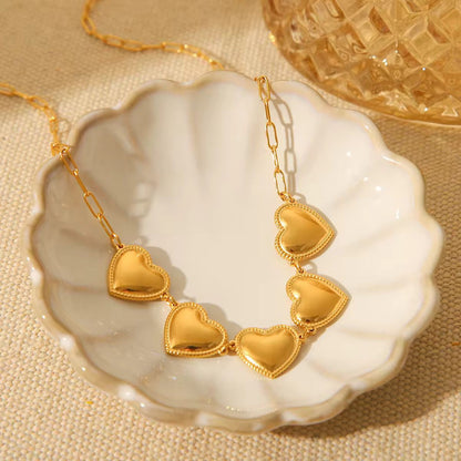 Smooth Little Hearts Jewellery Set