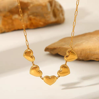 Smooth Little Hearts Jewellery Set