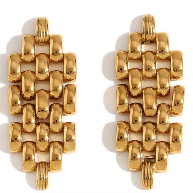 Woven Cube Studs