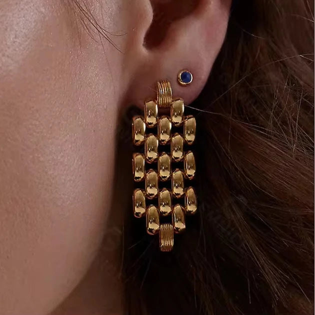 Woven Cube Studs