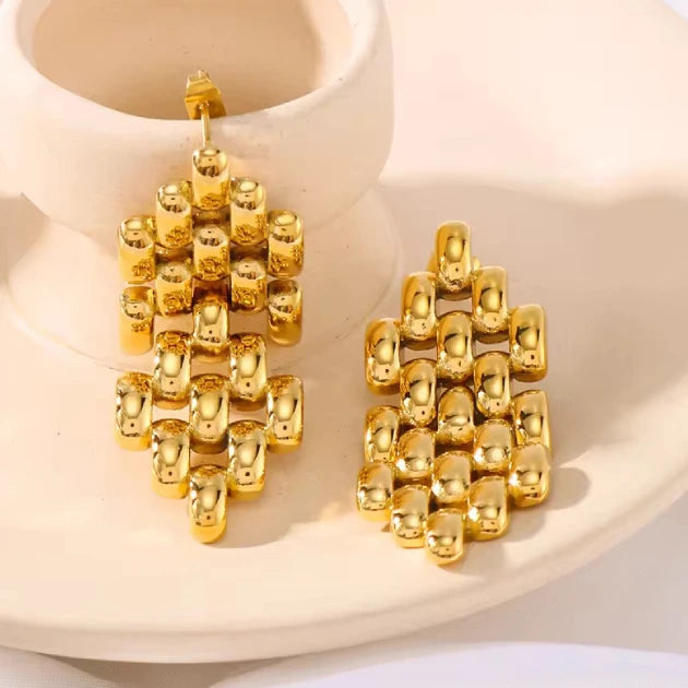 Woven Cube Studs