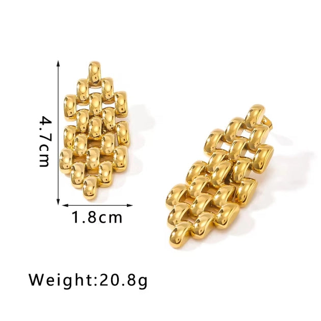 Woven Cube Studs