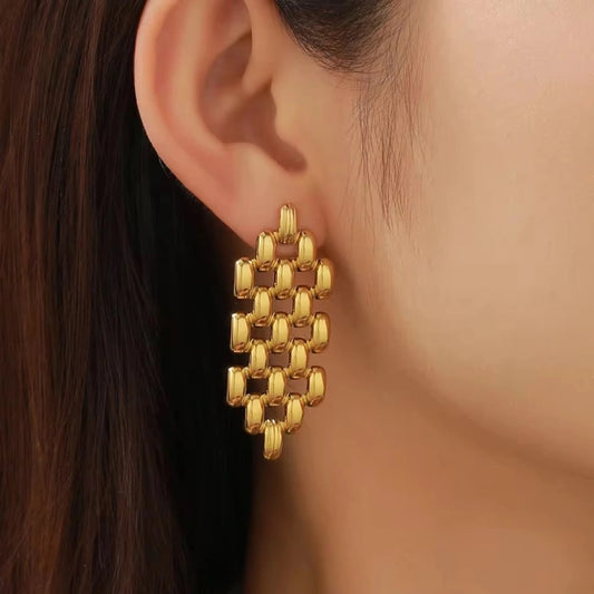 Woven Cube Studs