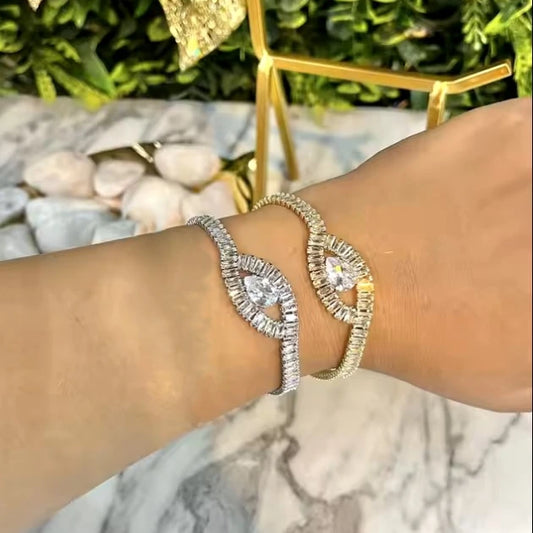 Zircon Evil Eye Bracelet