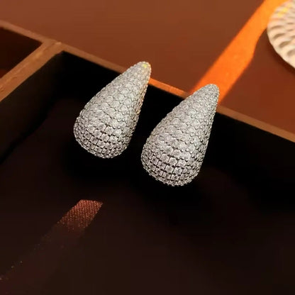Zircon Water Drop Studs