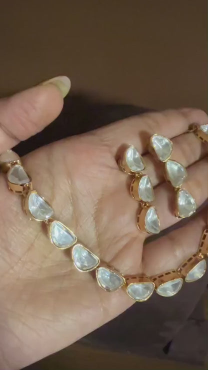 Mahira – Indo-Western Moissanite Necklace Set