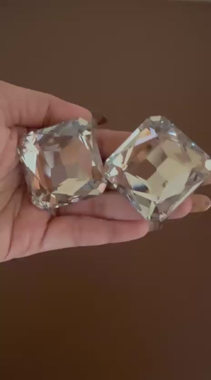 Monarch Crystal Duo Statement Studs