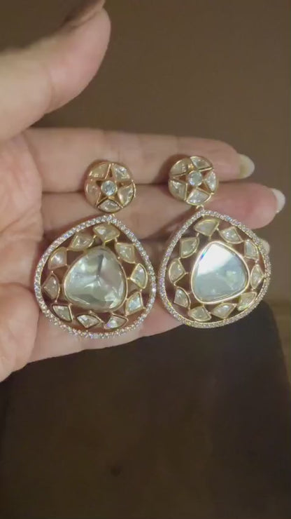 Aaratrika – Real Kundan Statement Earrings